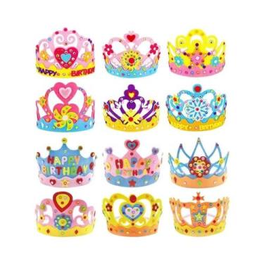 Imagem de Brinquedo De Artesanato DIY Para Crianças, Coroa De Papel Com Lantejou