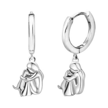 Imagem de Brincos Pequenos De Argola Em Aço Inoxidável Bicolor Ouro E Prata Com 