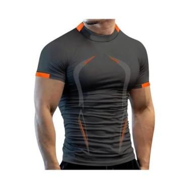 Imagem de Camiseta Masculina de Secagem Rápida para Academia e Treino - Respiráv