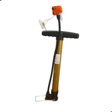 Imagem de Bomba de Ar Manual Universal Enche Bolas Pneus e Infláveis com Adaptadores Inclusos-Unissex