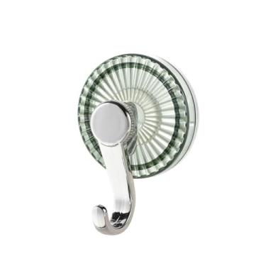 Imagem de Ganchos de ventosa, cabides de roupas, toalhas de banheiro e cozinha, ganchos de parede, prateleiras de armazenamento, acessórios para casa (verde, 1 peça)