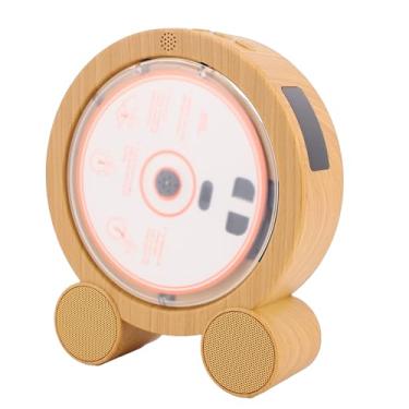 Imagem de OPPWONG Leitor de CD Vertical de Mesa Com Temporizador, Tela LED, Alto-falantes Duplos HiFi, FM, USB, Bluetooth Portátil 5.3, Reprodutor de Música Com Controle Remoto (Branco)