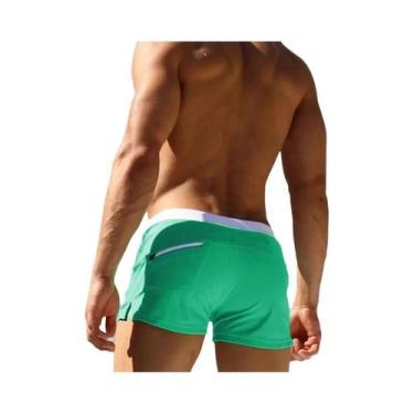 Imagem de Sunga De Praia Masculina De Secagem Rápida, 10 Cores, Design Com Bolso