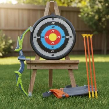 Imagem de Brinquedo Arco e Flecha Tiro ao Alvo Infantil com Luz - Brinqkids, Ver