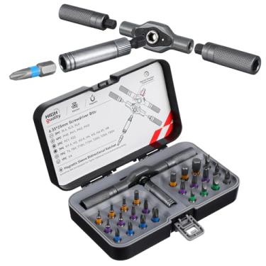Imagem de Conjunto de chaves de fenda magnética 24 em 1, conjunto de chaves de fenda catraca multifuncional com pontas de precisão, kit de ferramentas de reparo compacto portátil para casa, eletrônicos, móveis