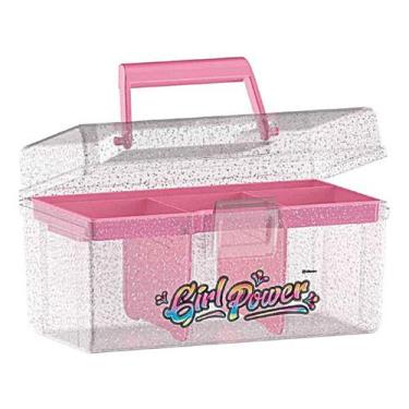 Imagem de Caixa Organizadora Frasqueira De Plástico 1,5l Maquiagem Bpa - nitron