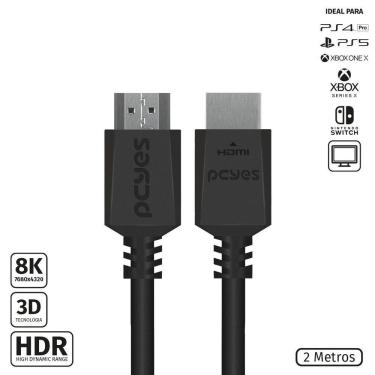Imagem de Cabo Hdmi Ultra 2.1 28awg Puro Cobre 8k 60hz 2 Metros - Phm8k-2