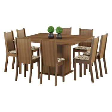 Imagem de Conjunto Sala de Jantar Clarice com 8 Cadeiras Madesa