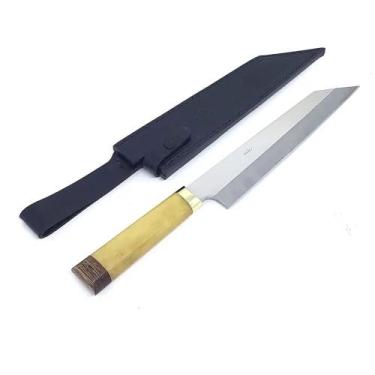 Imagem de Faca Churrasco e Cozinha Arkhip Santoku 10'' Cabo Osso Bainha, Pratead