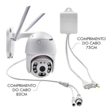 Imagem de Câmera IP à Prova D'água Infravermelho Externa Wifi Full HD 5MP com Vi