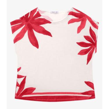 Imagem de Blusa Manga Curta Feminina Plus Size Secret Glam Vermelho, Plus G2, Ve