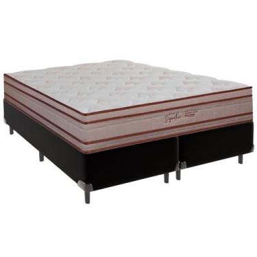 Imagem de Cama Box King e Colchão Artemis Molas Ensacadas Colchobel Preto