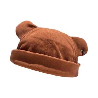 Imagem de Gorro Unissex Com Orelhas De Gato, Cor Sólida, Estilo Coreano, Para Ou