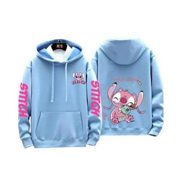 Imagem de Moletons Com Capuz Disney Stitch Para Homens E Mulheres, Conjuntos Cas