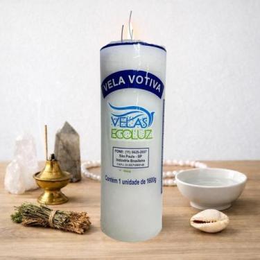 Imagem de Vela 21 Dias Branca Nova Luz  Paz  Purificação  Proteção Espiritual - 