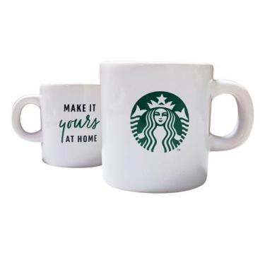 Imagem de Caneca/xícara Original Starbucks Branca com frase - 100ml