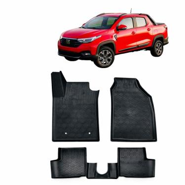 Imagem de Tapete Bordas Elevadas Bandeja Compativel Strada 4 Portas 2020 5peças