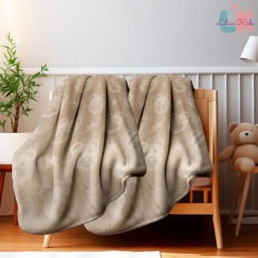 Imagem de Cobertor de Bebê Pelo Alto Relevo Urso Bege - Hazime enxovais
