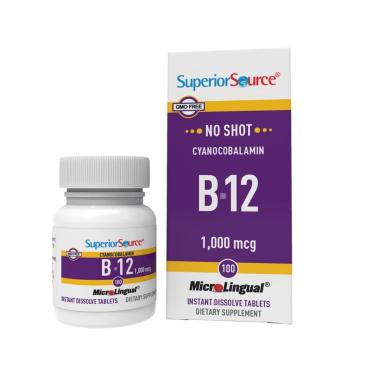Imagem de Suplemento De Vitamina B12 Superior Source No Shot 1000Mcg 100Ct-Unissex