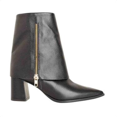 Imagem de Bota Fem Cano Médio Dm 20100c-25944c-, Slim fly preto, 37