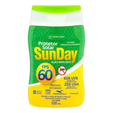 Imagem de Protetor Solar Sunday FPS 60 Creme com Repelente 120mL para - Congratu
