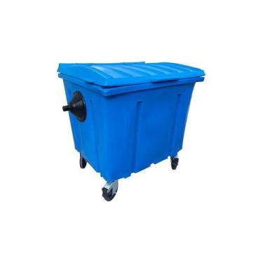 Imagem de Contêiner Contentor Lixeira Plástico 1000 Litros Promoção - Higipack