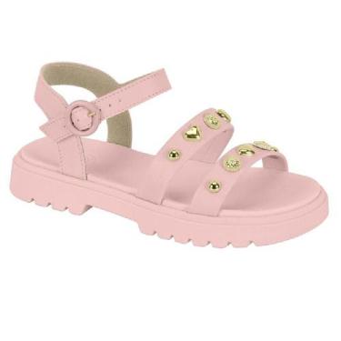 Imagem de Sandalia molekinha tratorada ref 2344.142.9569 menina, Rosa, 34