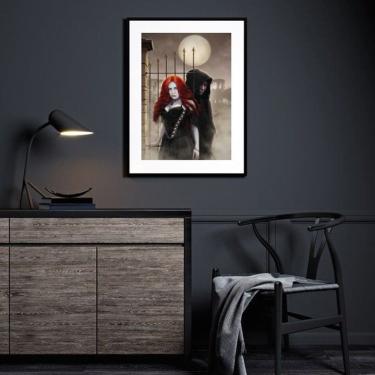 Imagem de Quadro Decorativo Exu E Pombagira Cemitério - 60x48cm
