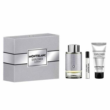 Imagem de Coffret Montblanc Explorer Platinum Kit Perfume Masculino EDP + Gel de banho + Travel S...