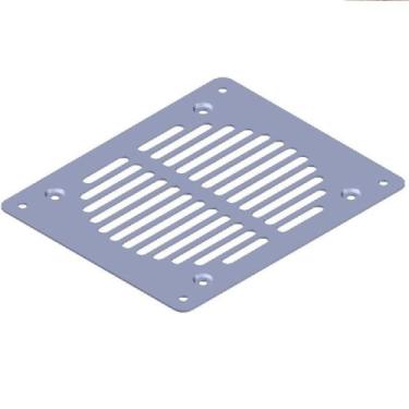 Imagem de Tela De Ventilação Vazada  Para Cases TV Zincada Metal Fecho - Metalfe