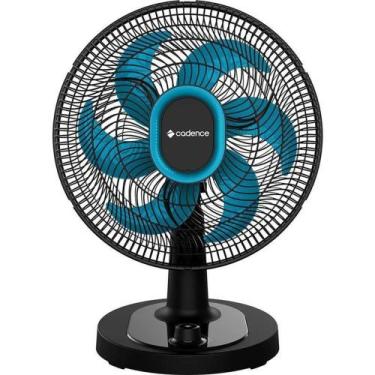 Imagem de Ventilador De Mesa Cadence 40cm 3 Velocidades 140W Preto E Azul 127V, 