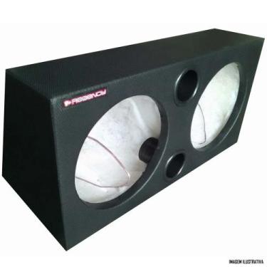 Imagem de Caixa 2 Subwoofer 12" Polegadas Dutada 54 Litros Preto Regency