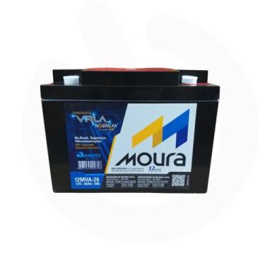 Imagem de Bateria Estacionaria Moura Nobreak 12V 26AH - 12MVA26
