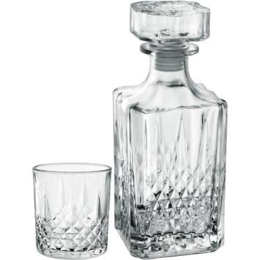 Imagem de Kit 7 Peças Garrafa/copos Whisky Home&co Vidro 750ml/340ml - HOME & CO