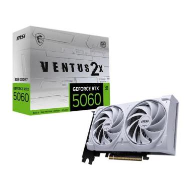 Imagem de Placa de Video MSI Geforce RTX 5060 Ventus OC White 2X 8GB 128 Bits