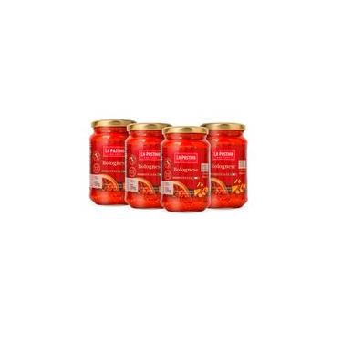Imagem de Kit 4 de Molho Bolonhesa Italiano 320G La Pastina - Pronto Para Consumo