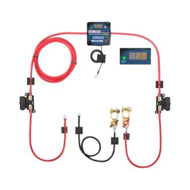Imagem de Kit De Relé De Carga Automática 12V 110Amp VEVOR, Isolador De Bateria 
