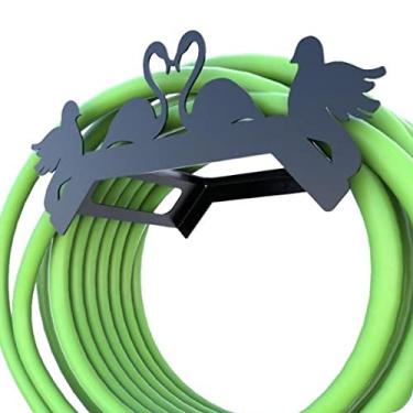 Imagem de Suporte Enrolador De Mangueira De Jardim Passaro Preto
