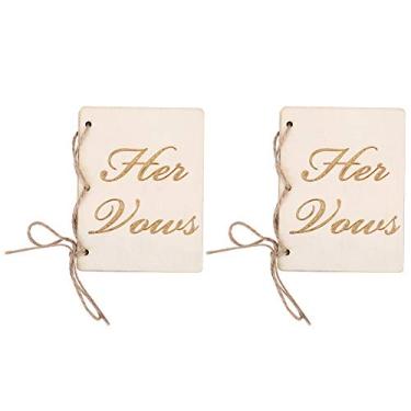 Imagem de 2 folhetos de festa de cerimônia de casamento,Livro de votos de casamento, livretos de votos para ele e para ela para presentes de chá de noiva de casamento (4)