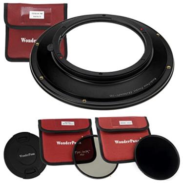Imagem de Kit WonderPana Essential CPL/ND - Suporte de filtro de núcleo, tampa de lente, filtros MC-CPL e ND1000 de 145 mm Compatível com lente Nikon PC NIKKOR 19 mm f/4E ED Tilt-Shift