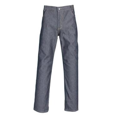 Imagem de Calça Jeans Para Trabalho ( Meio Cós E Meio Elástico) - Confecções Bor