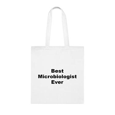 Imagem de Bolsa Tote Microbiologista, Best Microbiologist Ever Bag, Microbiologist, Presente para Microbiólogo, Bolsa de Ombro Microbiólogo, Bolsas Reutilizáveis Microbiólogo, Ideia de Presente