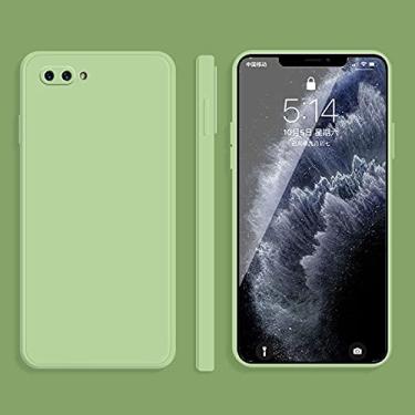 Imagem de Mobile phone accessories Para FOR OPPO A5 / A3S Cor Sólida Imitação Líquida Silicone Reta Edge àproof Cobertura completa Capa protetora phone case