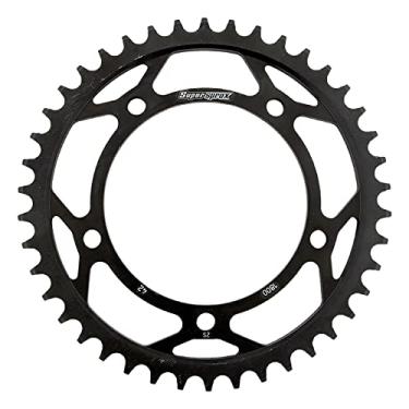 Imagem de Supersprox RFE-1800-42-BLK Roda dentada traseira de aço preta compatível com/substituição para Triumph Daytona 955 i 1999-2006, Sprint RS 2000-2003