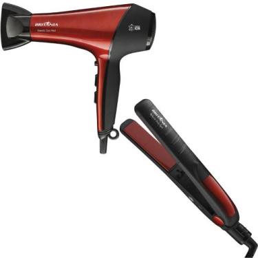 SECADOR DE CABELO PROFISSIONAL SALÃO 2200W E CHAPINHA 410ºF - Britânia -  Kit Aparelhos Elétricos para Cabelo - Magazine Luiza