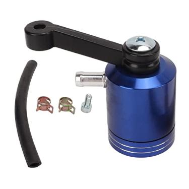 Imagem de Aramox Universal Motocicleta Freio Dianteiro Cilindro ReservatóRio de ÓLeo Copo de ÓLeo Tanque de Liga de AlumíNio CNC Tanque de Fluido Copo de ÓLeo 40ml Substituição da Capacidade do Tanque de (Azul)