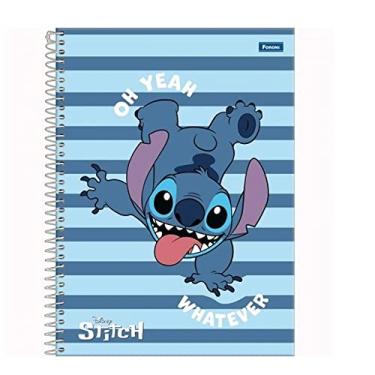 Imagem de Caderno Universitário Stitch 1 Matéria Foroni 80 Folhas (Licking)
