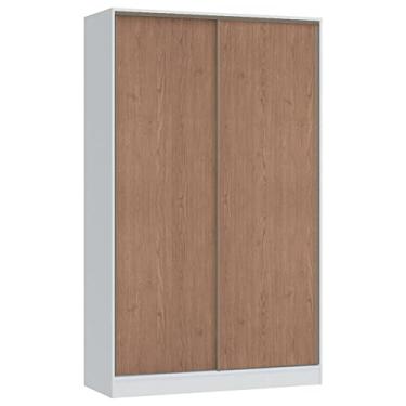 Imagem de Guarda Roupa Modulado 2 Portas de Correr 2 Gavetas Requinte Branco Line/macadâmia/macadâmia