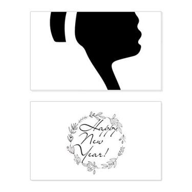 Imagem de Ridicule Gesture Outline Pattern New Year Festival Greeting Card Bless Message Gift