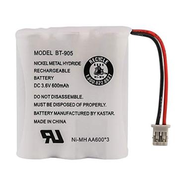 Imagem de Bateria de substituição Uniden BT-905 recarregável para muitos sistemas de telefone Uniden e aparelhos sem fio, bateria recarregável de hidreto de metal de níquel, CC 3,6 V 600 mAh